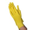 Vguard Latex Yellow Chemical Resistant Gloves Flock Lined, 12" Rolled Cuff, PK 288 C25B19